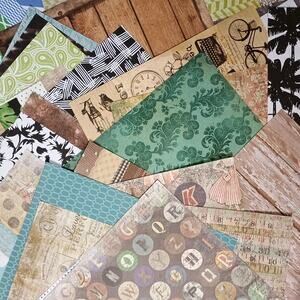 Scrapbook Destash paper pack 80+ sheets